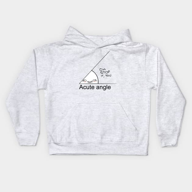 Acute Angle Kids Hoodie by albertot